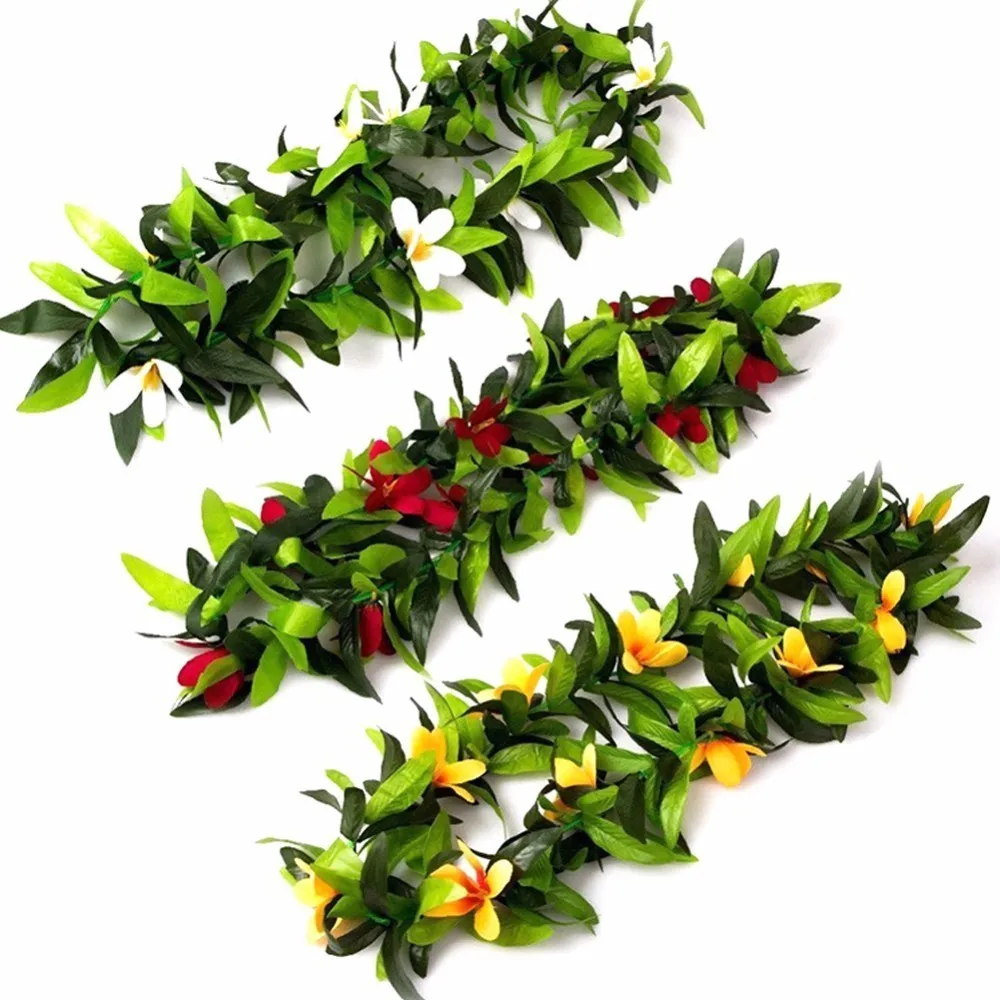 Гавайская гирлянда из цветов своими руками