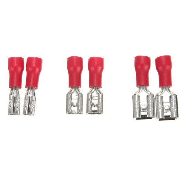 100pcs 22 16AWG RED Female Insulated Quick Disconnects Wire Crimp Terminalswire crimp terminals