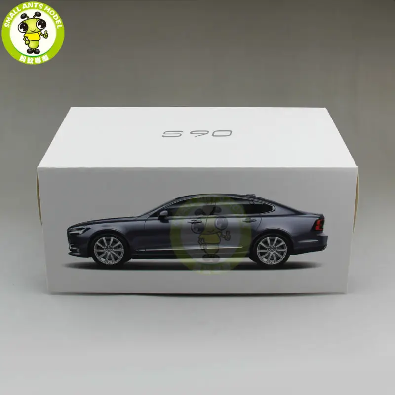 1/18 Volvo S90 T5 литая модель автомобиля игрушки детские подарки для мальчиков девочек коллекция черный цвет