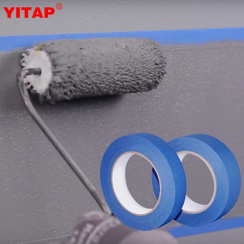 

Waterproof 14 Days UV Resist Crepe Paper 3M Quality Masking Adhesive Blue Painters Tape