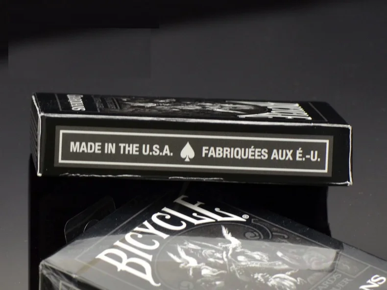 1pcs Bicycle Guardians Deck Theory11 Black Magic Card Playing Card Poker Close Up Stage Magic Tricks for Professional Magician