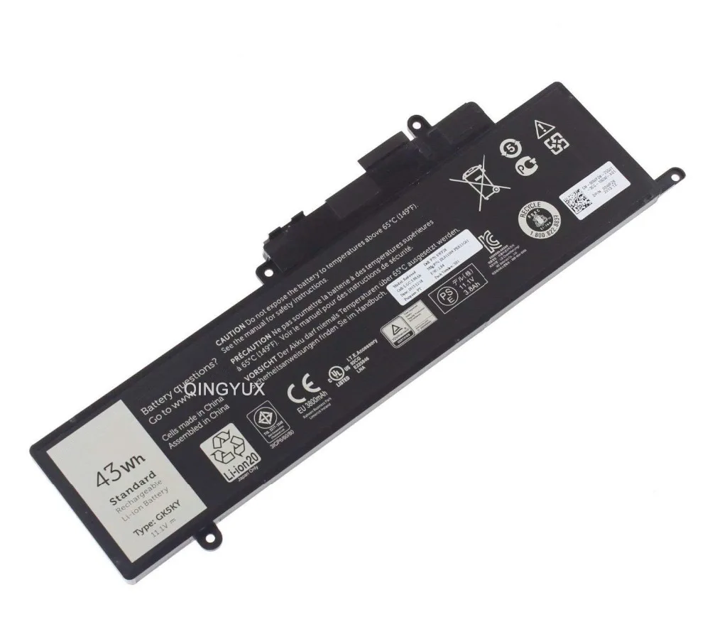 QINGYUX GK5KY 04K8YH Новый 11 1 V 43Wh Аккумулятор для ноутбука DELL Inspiron 13 7347|Аккумуляторы