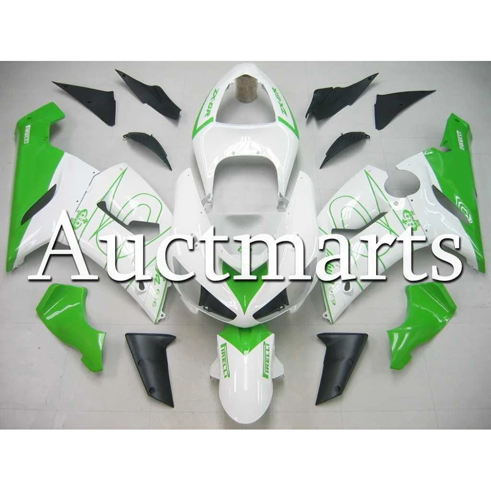 Full Motorcycle Injection Fairings For Kawasaki 2005 2006 ZX6R 636 05 06 ZX-6 ABS Plastic Body Kits Gloss Green White Cowlings | Автомобили