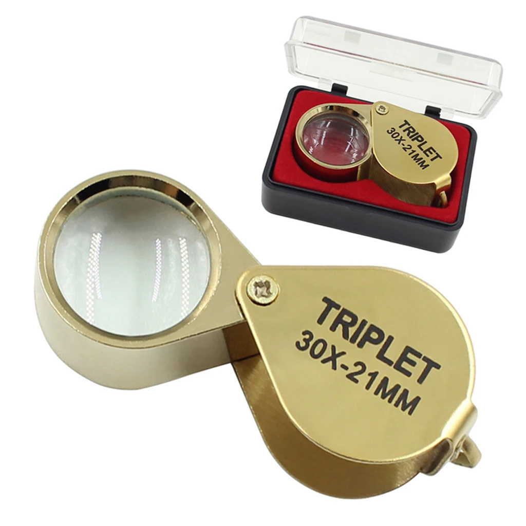 30X 21mm Jewelers Eye Loupe Magnifier Magnifying Glass Jeweler Tool for Watch Making Inspecting Jewelry