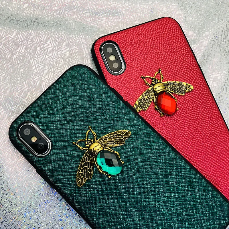 

Shining Bee Phone Case For iPhone 11 X XR XS Max 8 7 6 S Plus Case For Samsung A70 a50 S8 S9 S10 Plus Note9 10 Pro Glitter Back