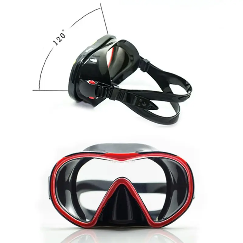 Профессиональная маска для дайвинга, очки, большая оправа, большое поле зрения, водонепроницаемые очки для плавания унисекс, снаряжение