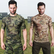 SJ-Maurie быстросохнущие инструменты для охоты туризма кемпинга камуфляжная рубашка мужская Спортивная Рыбалка Альпинизм треккинговые футболки футболка в стиле милитари