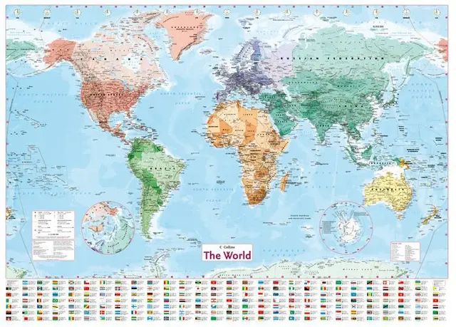 world map label