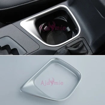 

Chrome Car Styling Interior Water Cup Holder Panel Overlay Trim Garnish Frame Cover 2016 2017 2018 For Toyota RAV4 Accessories
