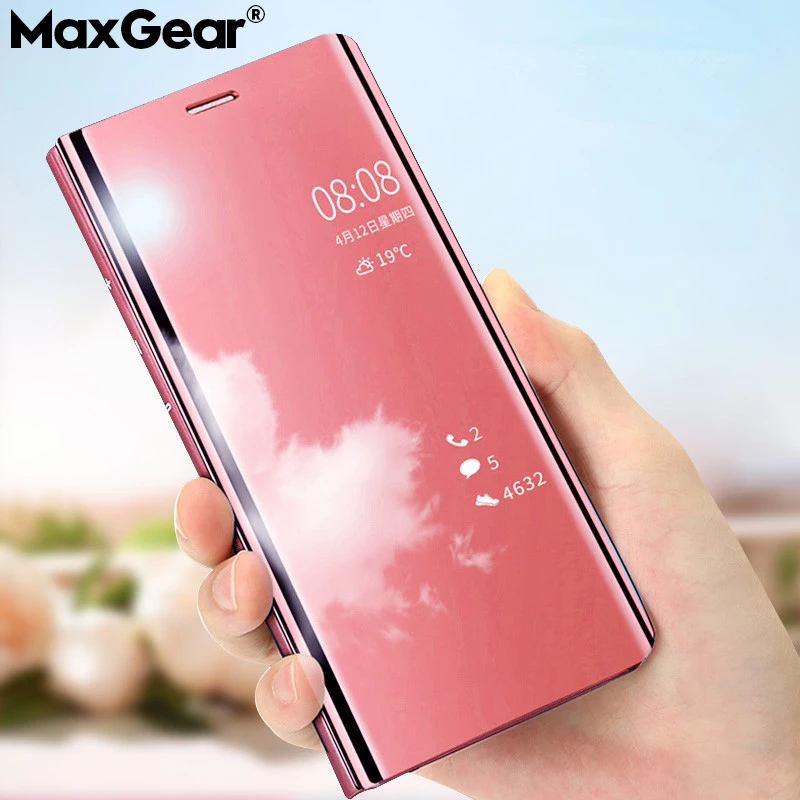

Clear View Smart Mirror Phone Case For Xiaomi Redmi 5 Plus Note 3 5 5A 4X Flip Cases For Redmi Note 6 Pro 6A Leather Back Cover