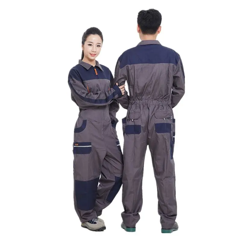 

2019 Work Wear Overalls for men Fashion Tooling Loose Cargo Overalls Long Sleeve Repairman Auto Repair Jumpsuits 071701