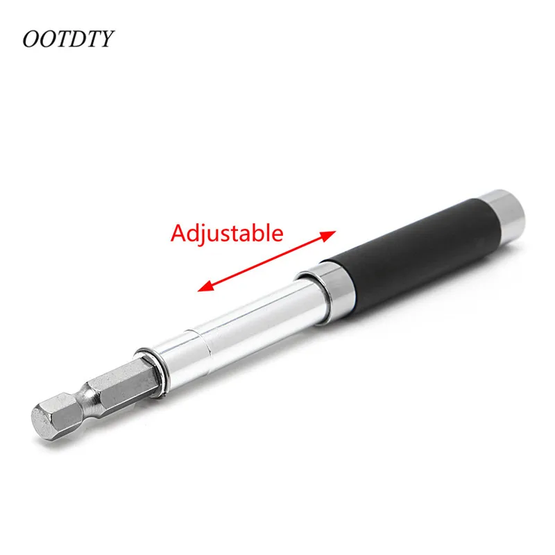 OOTDTY 3 шт. 1/4 дюйма с шестигранной головкой Bit Tip Holder гибкий удлинитель отвертка бит 60/80/120 мм телескопическая шатун со стороны