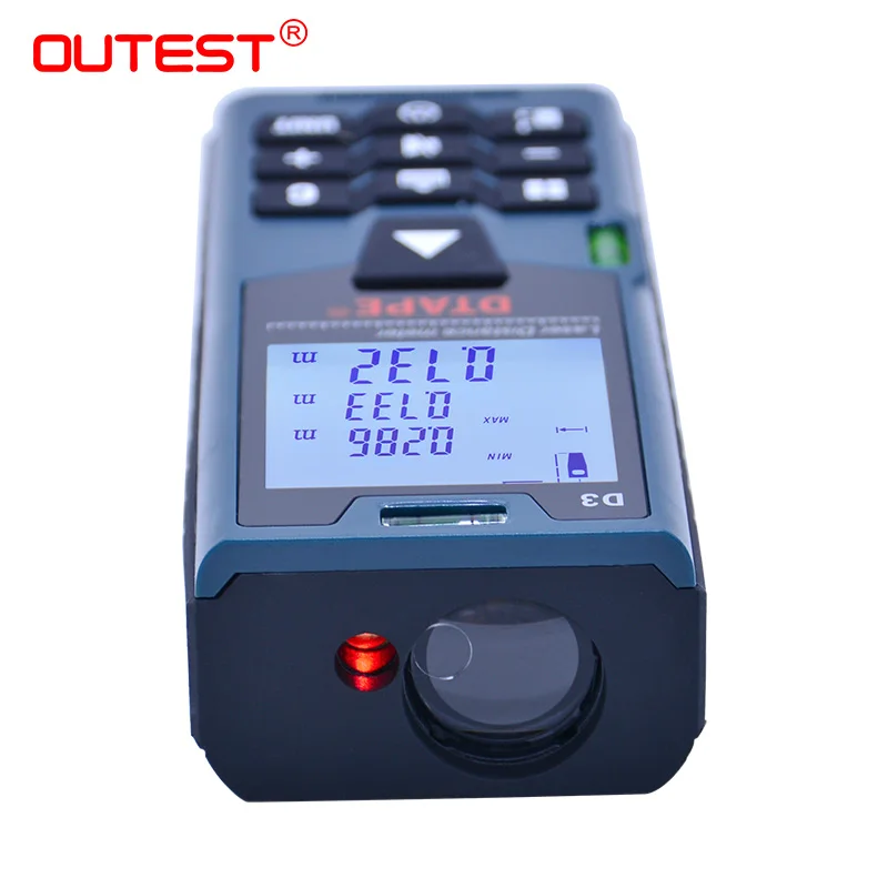Laser Rangefinder OUTEST D3 Laser Distance Meter 40M-120M Pythagorean/Single/Continuous/max/min/Addition/Subtraction/Volume/Area Laser Rangefinder OUTEST D3 Laser Distance Meter 40M-120M Pythagorean/Single/Continuous/max/min/Addition/Subtraction/Volume/Area