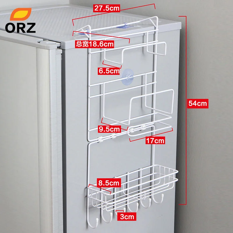 ORZ кухонная Nevera боковая полка, боковая стенка, универсальная полка для хранения трещин, многослойный держатель, холодильник, Estante, холодильник
