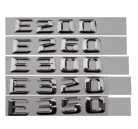 car emblem 3D Chrome Car Model Refitting For Mercedes E-Class E180 E200 E240 E280 E280 E300 E400 Trunk Rear Emblem Badge Chrome Letters (5)
