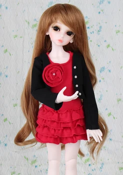 

1/6 Bjd SD Doll Wig Wavy High Temperature Wire Doll Wig Hair For Dolls Accessories