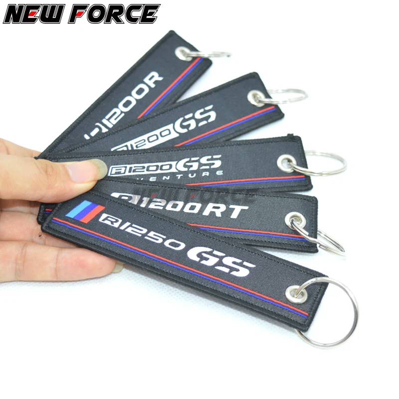 

New Arrival Embroidery Key Holder Chain Collection Keychain for BMW R1200RT R1200GS R1250GS R1200 R Motorcycle Badge Keyring