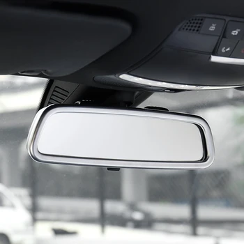 

ABS Chrome for Mercedes Benz GLC 2016 2017 2018 Accessories Car Front Interior View Mirror Decoration Strip Cover Trim