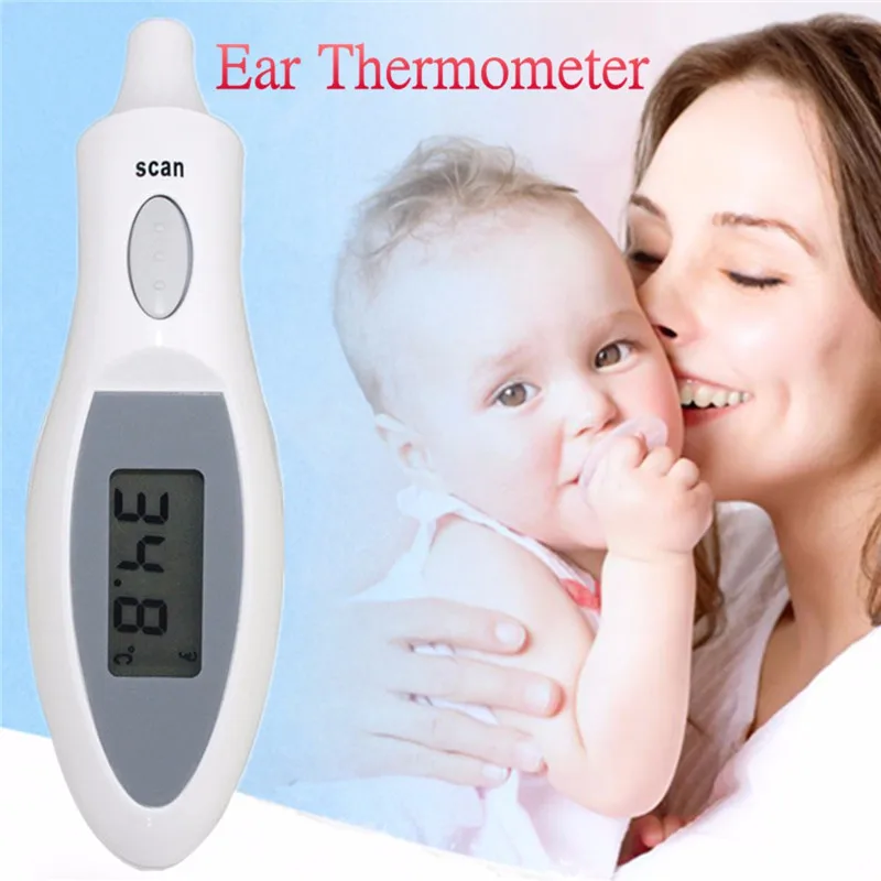 Детский термометр для ухода за здоровьем ИК инфракрасный цифровой ЖК-наушник