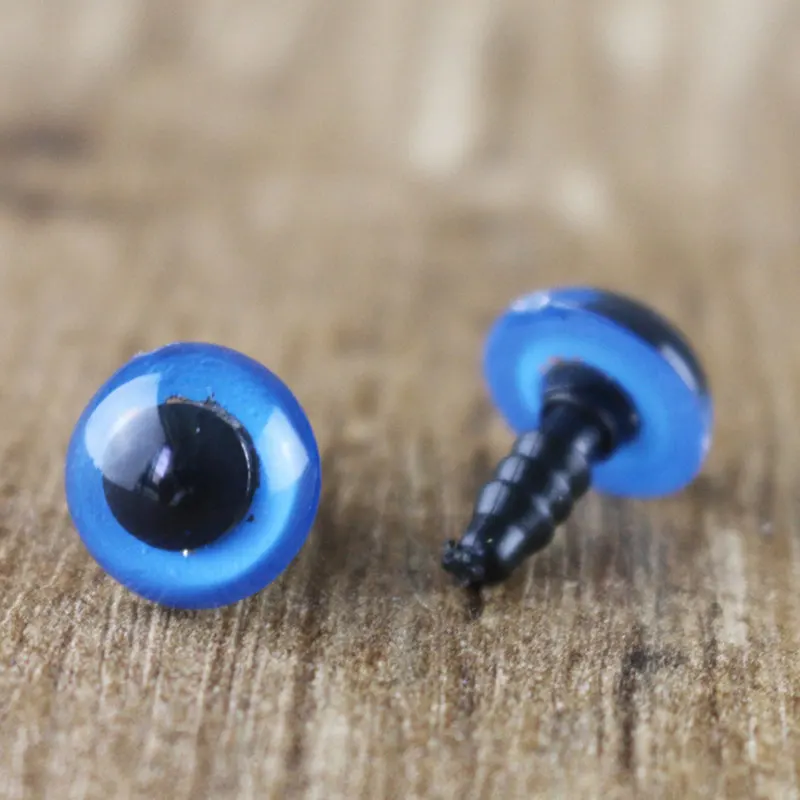 Color Plastic Safety Eyes 8/10/12MM 100PCS For Animal Puppet Crafts Decoration