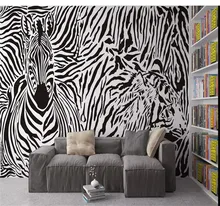 Custom 3d wallpaper zebra vintage pattern animal abstract decorative painting background wall high-grade waterproof material Custom 3d wallpaper zebra vintage pattern animal abstract decorative painting background wall high-grade waterproof material