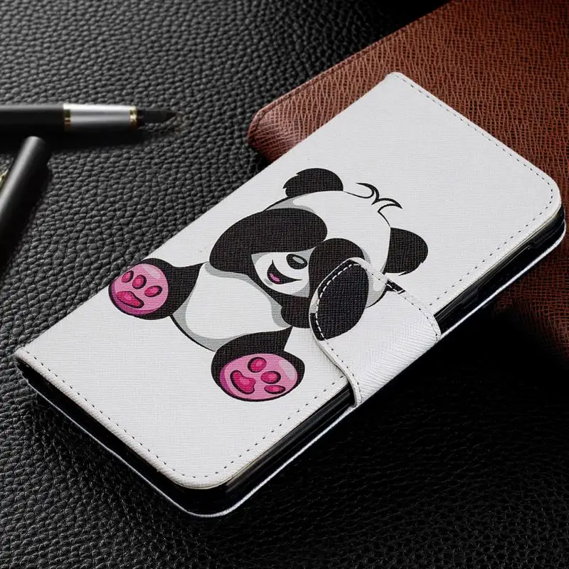 

For Samsung Galaxy S10 S10E S9 S8 S7 Edge j2Pro A6 A7 A8 J4 J6 Plus 2018 Cute Cover Painted Panda Bamboo Eagle Luxury Case P07Z