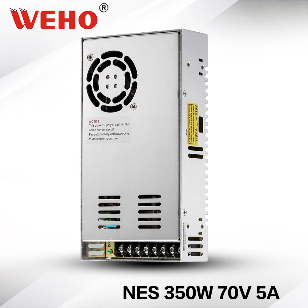 (NES-350-70) Высокое напряжение с охлаждающим вентилятором 350 Вт 70 в источник питания |