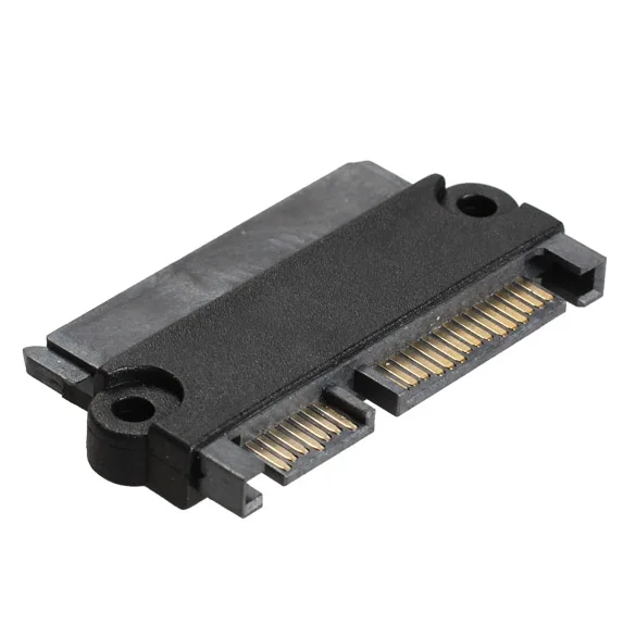 SATA 22Pin 7 + 15 контактный штекер к гнездовой конвертер SGA998|Компьютерные кабели и
