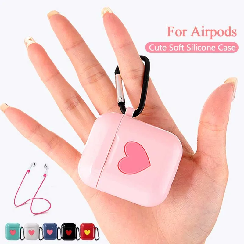 

Cute Soft Silicon case For AirPods Protective cover Sleeve Colorful Case for Apple Air Pods Wireless Earphone box accessories