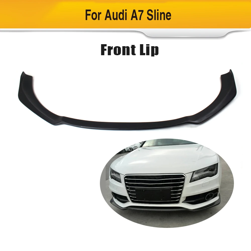 Gfk Unlackiert Schwarz Primer Auto Stossstange Spoilerlippe Fur Audi A7 Sline Auto Nur Bumper Lip Spoiler Front Bumper Lip Spoilerlip Spoiler Aliexpress