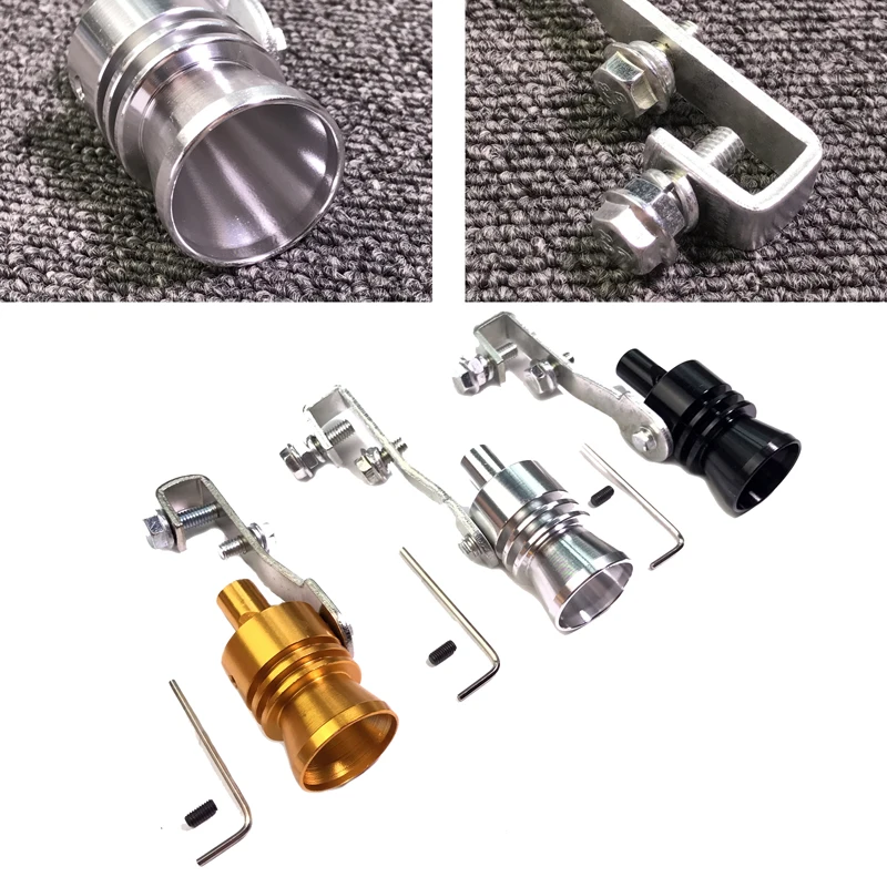 Universal Auto Car BOV Turbo Pipe Sound Whistle Simulator Pipe Exhaust Muffler