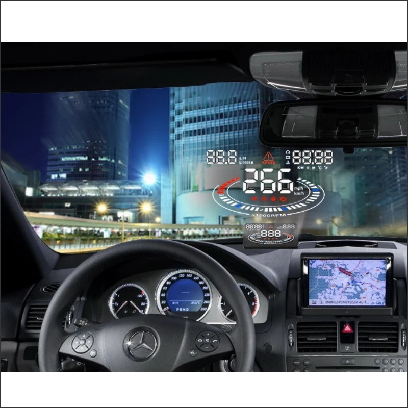 Для Honda Accord/Civic-Автомобильный HUD Дисплей-безопасное вождение экран проектор Refkecting лобовое стекло