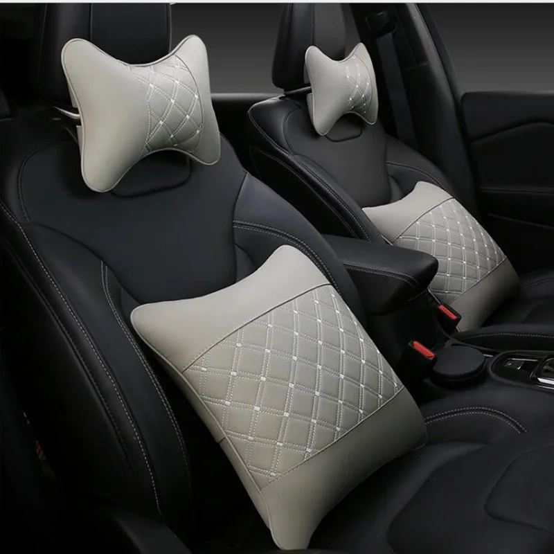 

New Healthcare Lumbar Cushion Back Waist Support Breathable Car Seat Support Home Neck Pillow Headrest for Driving Travel