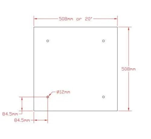 Материал из США силиконовый Нагреватель Pad 508x508 мм 120 v 1300 w Creality CR-10 S5 3D-принтеры крупный шрифт кровать w/резьбовыми отверстиями, клей