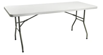 

HDPE plastic folding dining table rectangular for hotels restaurant home and outdoor