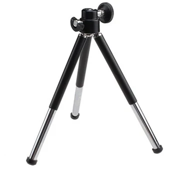 

1pcs Black Mini Tripod Aluminum Metal Lightweight Tripod Stand Mount For Digital Camera Webcam Phone DV Tripod