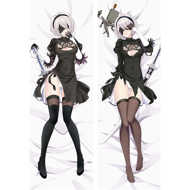 

Anime NieR:Automata pillow Covers YoRHa 2B 9S Pillow case Sexy 3D Double-sided Bedding Hugging Body pillowcase Customize NR03A
