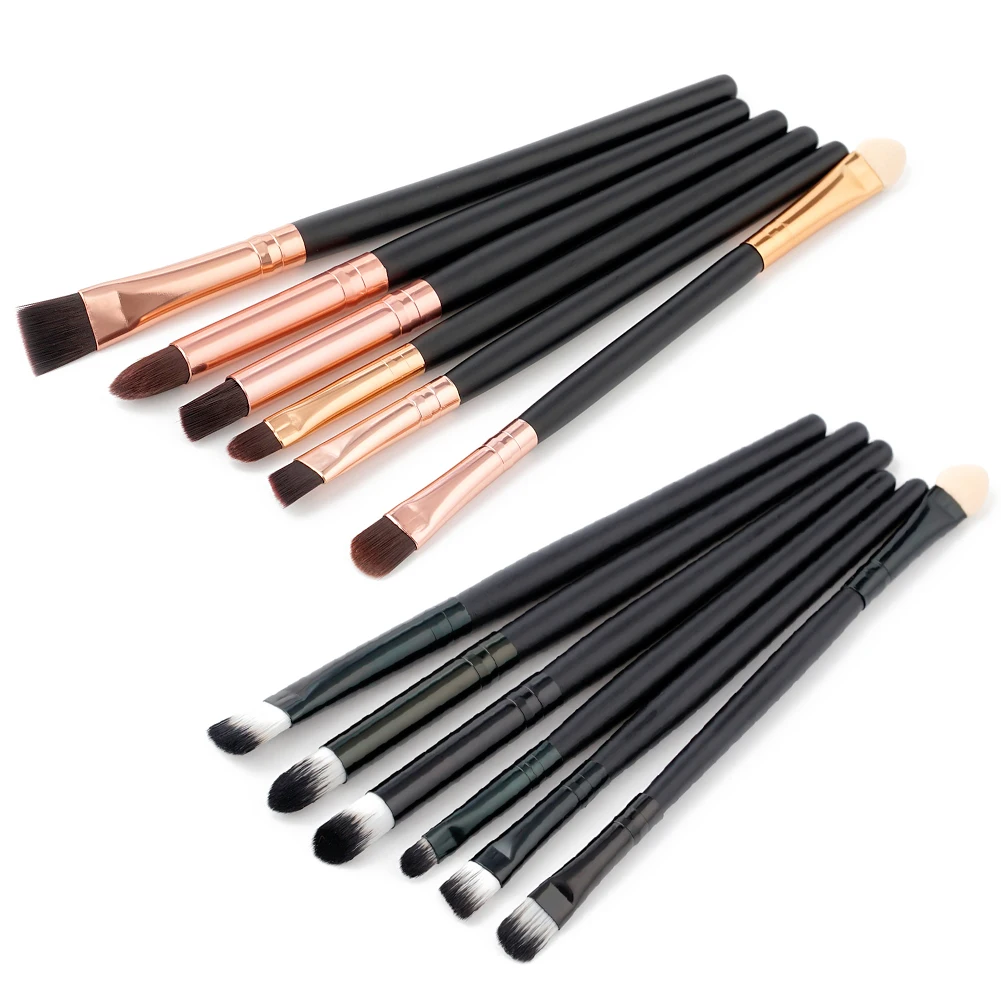 

6pcs Makeup Brushes Kit Soft Cosmetic Eyeshadow Eyeliner Eyebrow Cosmetic Brush Set Pincel Maquiagem Free Shipping Wave Brush