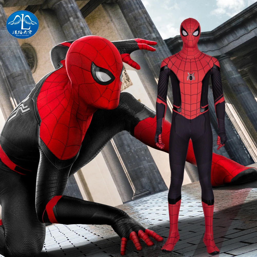 

Spider-Man Far From Home Halloween Costume Spiderman Cosplay Men's Zentai Suit Can Be Customized Christmas