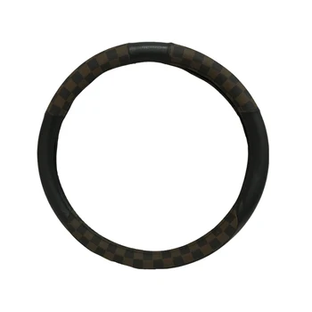 

38CM Grey Universal High Quality Fashion PVC Car Auto Steering Wheel Cover