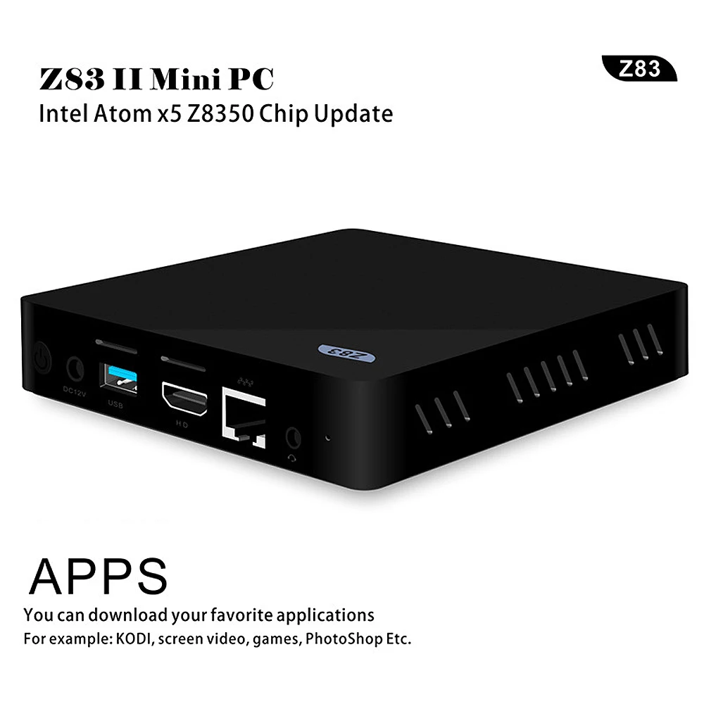 Z83II мини-ПК 2 ГБ DDR3 ram 32G процессор Intel Atom x5-Z8300 Windows 10 bluetooth 4,0 USB 3,0 Wifi мини-ПК