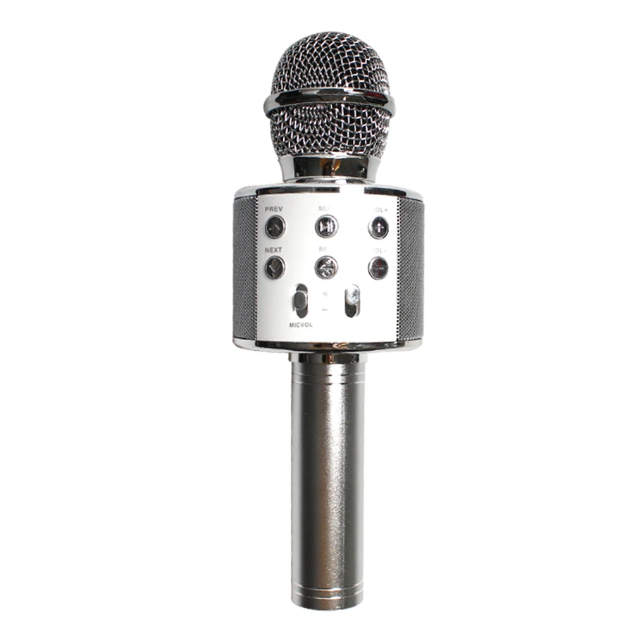 Microphone portable karaoké WS-858 Bluetooth sans fil
