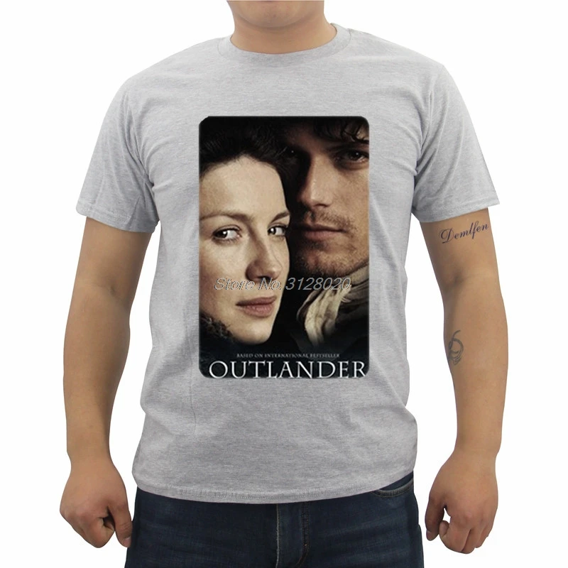 

New Outlander Tv Season 2 Poster T Shirt Men's Summer Cotton Short Sleeve O-neck T-shirt Hip Hop Tees Tops Streetwear