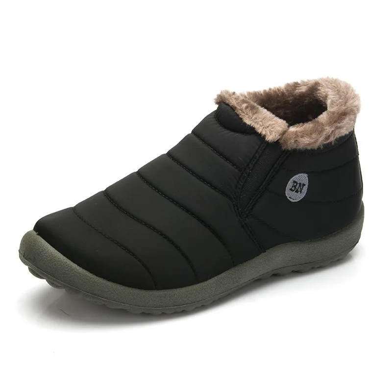 FABRECANDY New font b Men b font Winter font b Shoes b font Solid Color Snow