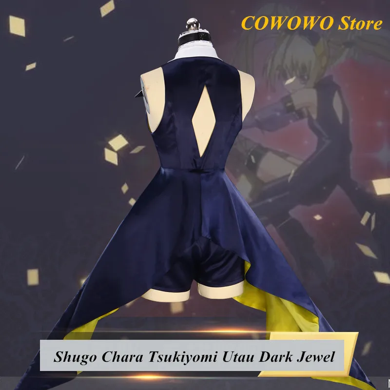 Аниме! 2018 новая популярная игра Shugo Chara Tsukiyomi Utau Dark драгоценность униформа косплей