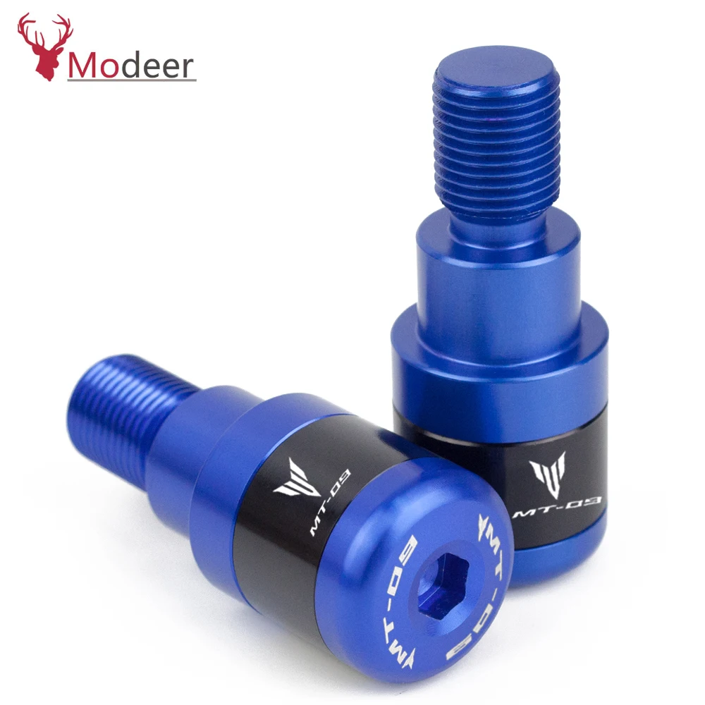 Motorcycle Bar Ends Hand Grips Handlebar End Plugs Caps Cover For Yamaha MT09 FZ09 MT-09 FZ-09 MT FZ 09 2014 2015 2016 2017 2018 (4)