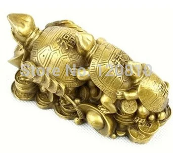 

Chinese Bronze statue decoration copper generations of the lucky tortoise - Fukurokuju