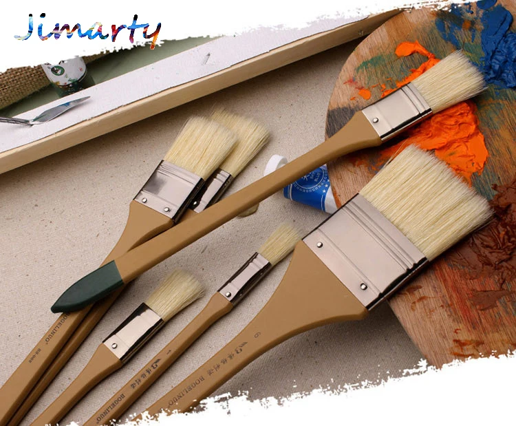 Paint Brush BS 002 bristle pig hair head Oil painting ...