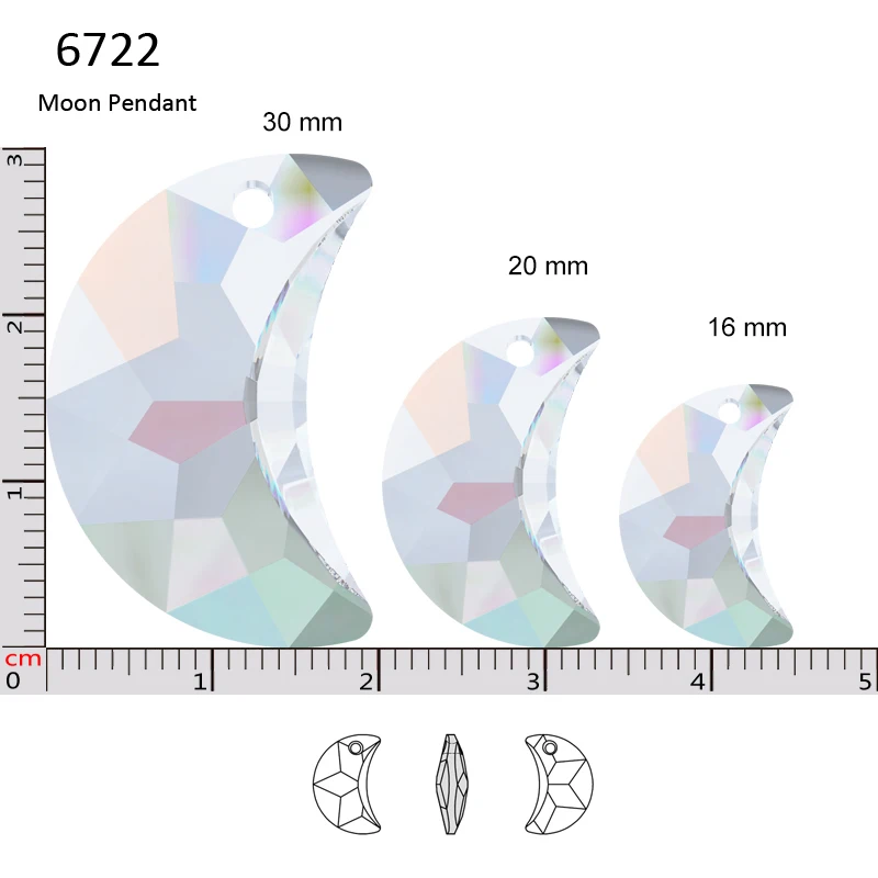 1 шт.) кристалл Swarovski 6722 подвеска в виде Луны сделано в австрийском стиле свободные бусины Стразы для изготовления ювелирных изделий своими руками