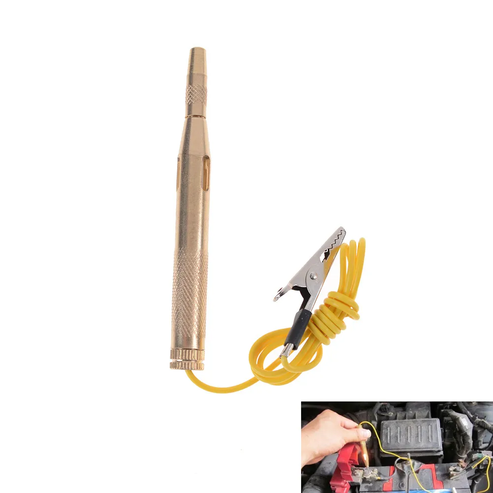 New arrival Auto Circuit Tester 6/12/24V Gauge Test Voltmeter Light Pen Copper Car Motor